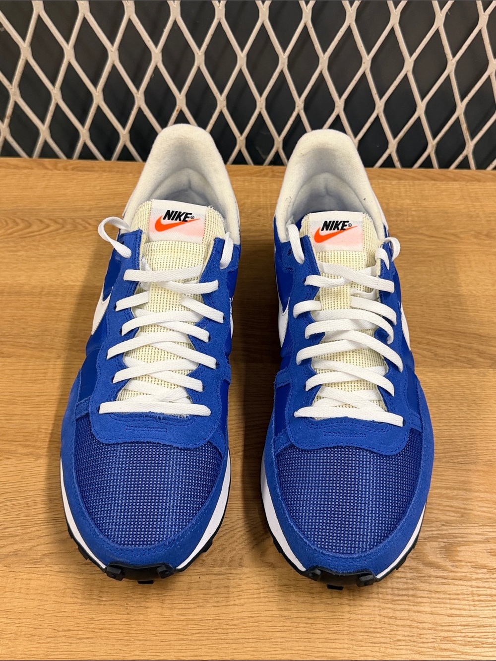 Nike Blue and White Retro Runner Sneakers - Picture 3 of 9